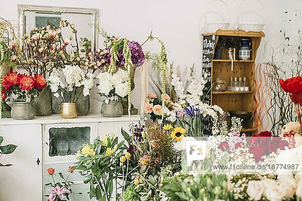 Blumen florist atelier. Schönes Foto