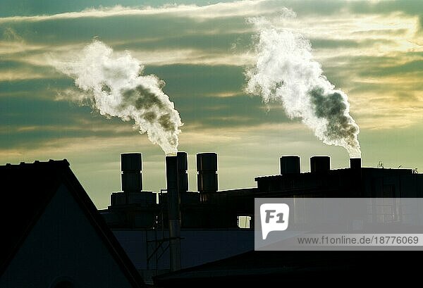 Luftverschmutzung durch Rauch aus einer Fabrik