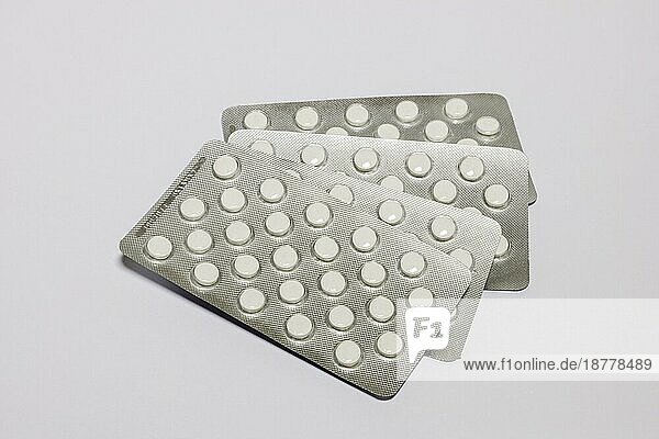 Tabletten  Blisterverpackungen  Medikamente