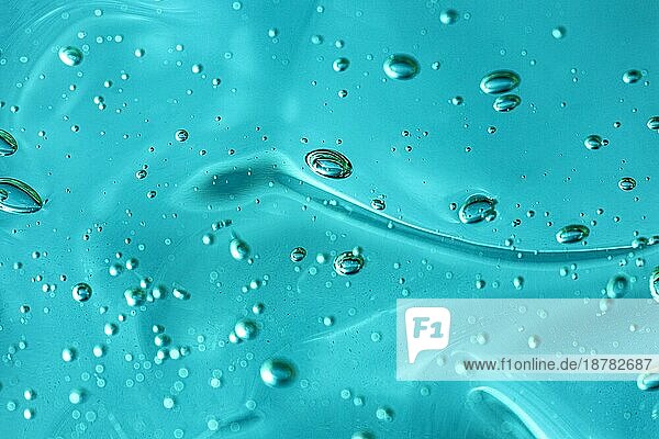 Blaue Hygiene saubere Gel-Textur. Hohe Auflösung Foto