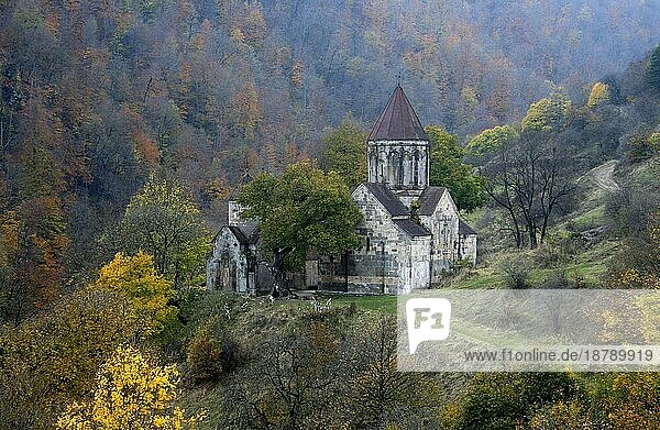 Das Kloster Haghartsin im Waldgebiet nahe der Ortschaft Dilidjan  Armenien  Asien