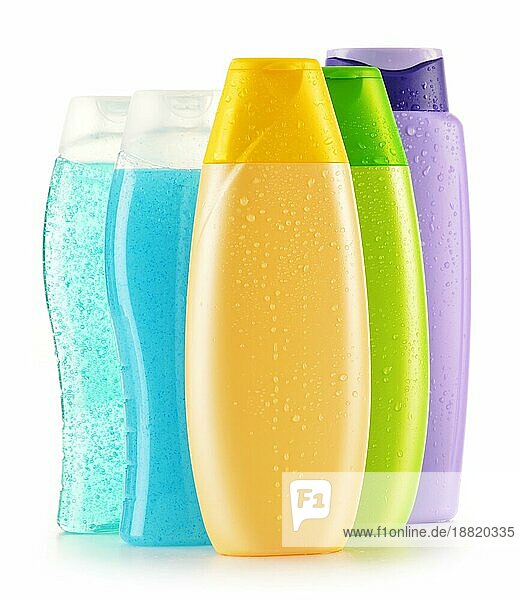 Zusammensetzung mit Plastikflaschen für Körperpflege und Schönheitsprodukte