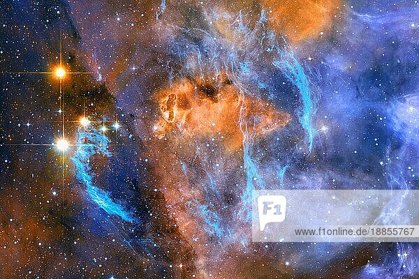 Fantastische Galaxie. Science-Fiction-Tapete. Elemente dieses Bildes wurden von der NASA zur Verfügung gestellt