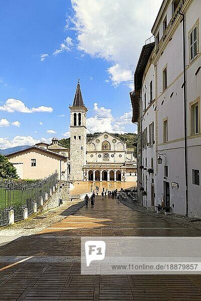 Spoleto Umbrien Italien. Dom von Spoleto Kathedrale