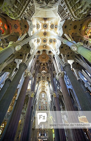 Barcelona. Katalonien. Spanien. Basílica de la Sagrada Família