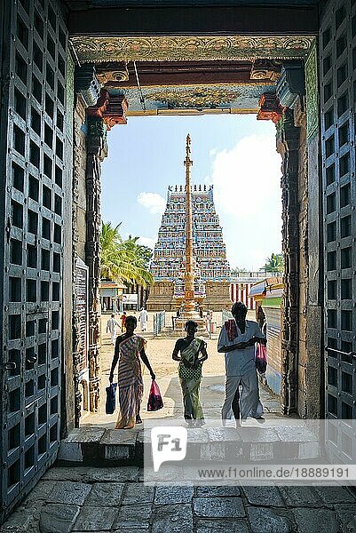 Rahu Raaghu Tirunageswaram Naganathar Tempel für den aufsteigenden Mondknoten Rahu in Thirunageshwaram bei Kumbakonam  Tamil Nadu  Südindien  Indien  Asien. Navagraha  Asien