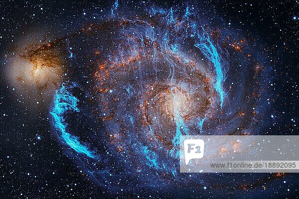 Fantastischer Weltraum-Hintergrund. Elemente dieses Bildes wurden von der NASA zur Verfügung gestellt