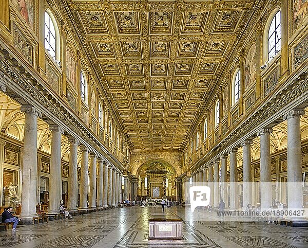Innenansicht Basilika Santa Maria Maggiore  Rom  Italien  Europa