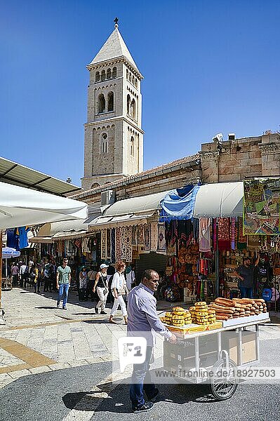Jerusalem Israel. Brotverkauf in der Altstadt