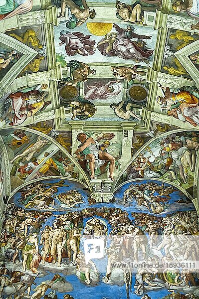 Rom Italien. Sixtinische Kapelle von Michelangelo. Dezember 2019