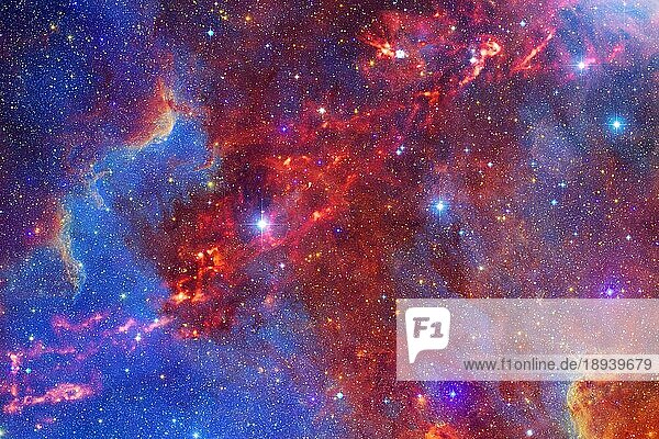 Sternenfeld. Kosmos-Kunst. Elemente dieses Bildes wurden von der NASA zur Verfügung gestellt