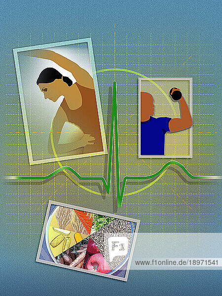 Exercise and diet for healthy heartbeat