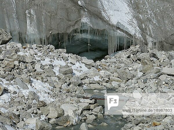 Gletschertür. Szene im Everest Nationalpark