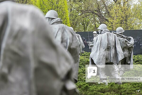 Das Denkmal für den Koreakrieg in Washington  DC