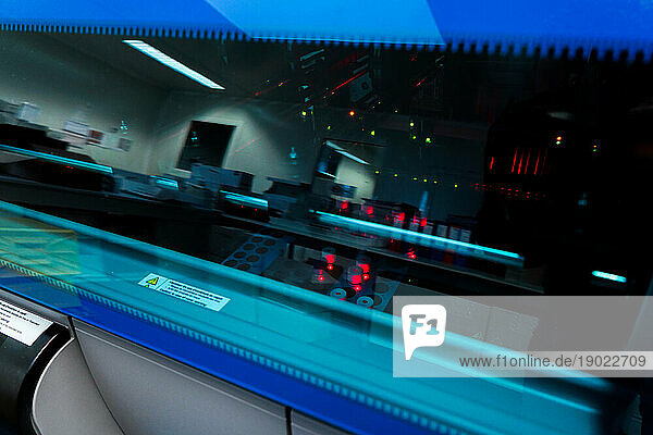 Technical platform of the Inovie 34 laboratory . Sta R Max 3 hemostasis machine.