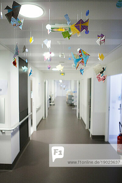 Pediatric ward in a hospital in France.