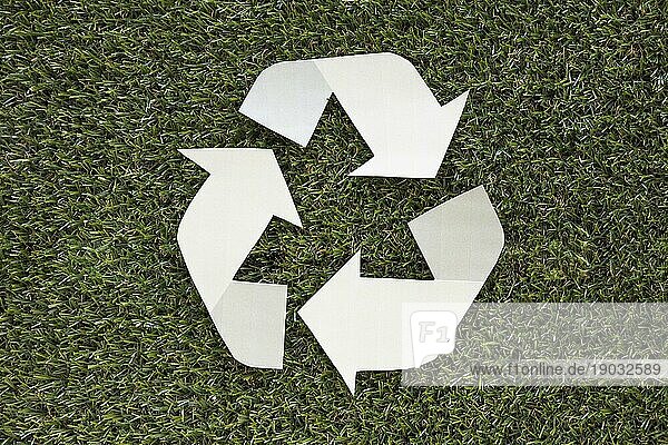 Recycle Symbol Gras. Auflösung und hohe Qualität schönes Foto
