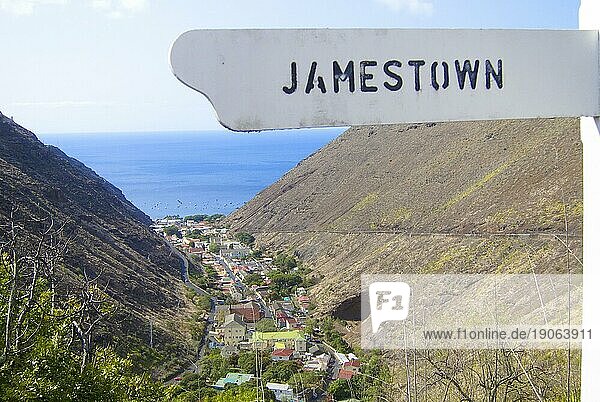 Jamestown  die Hauptstadt von Sankt Helena