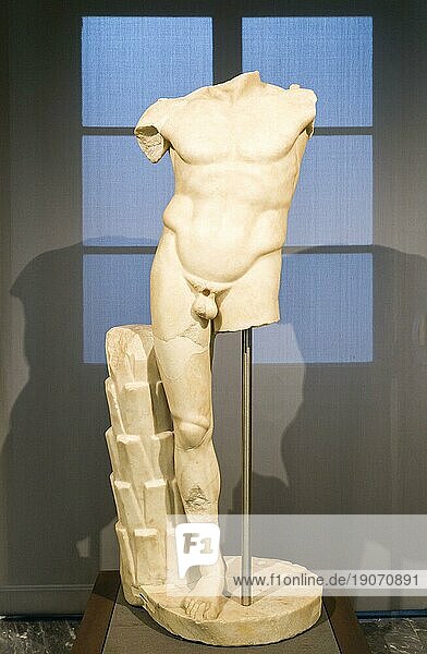 Antike Marmorskulptur  römischer Torso  Kapitolinische Museen  Kapitol  Rom  Latium  Italien  Europa