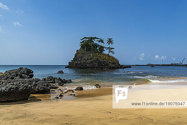 Palmar beach on the island of Annobon,  Equatorial Guinea,  Africa
