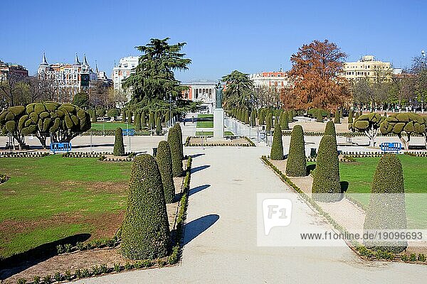 Buen Retiro Park ruhige Landschaft in Madrid  Spanien  Europa
