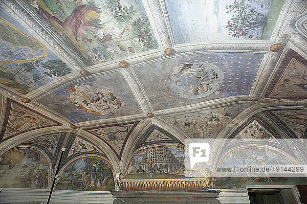 Europe  Italy  Lombardy  Teglio  Valtellina  Palazzo Besta  room of creation