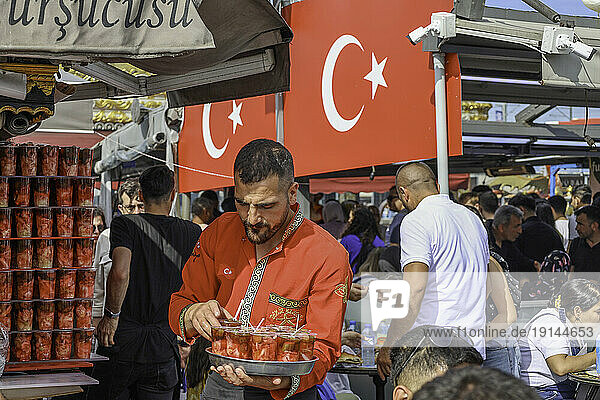 Turkey  Istanbul  harbour market