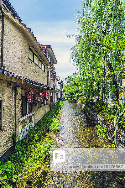 Japan  Kyoto Prefecture  Kyoto City  Kamo river in summer