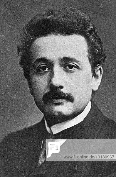 Albert Einstein  theoretischer Physiker  Allgemeine Relativitätstheorie  Nobelpreis  ca. 1905  Schweiz  Europa