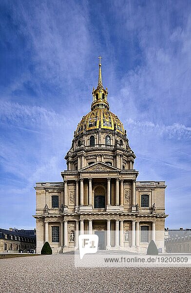 Invalidendom  Dôme des Invalides  Église du Dôme  Grabmal Napoleons  Kuppel  vergoldet  Paris  Frankreich  Europa