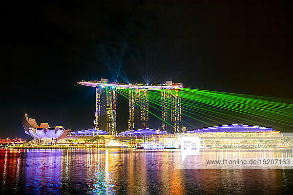 Singapore  Marina Bay Sands Hotel at night