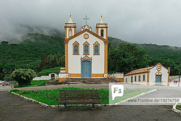 Kirche in Ribeirão da Ilha  Florianopolis  Santa Catarina  Brasilien. Eines der wichtigsten touristischen Ziele in der südlichen Region