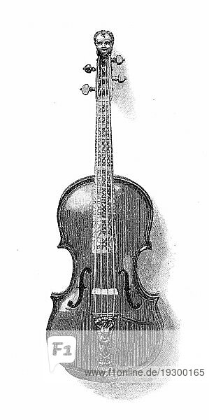 Ole Bulls Gaspar Di Salo Violine. Ursprünglich veröffentlicht im Januar 1881 in Harper?s New Monthly Magazine