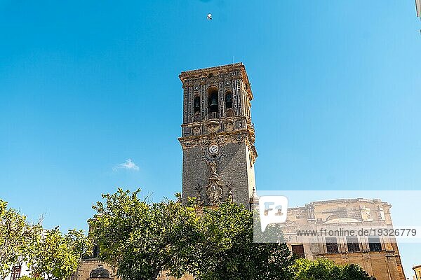 Kleine Basilika der Heiligen Maria der Himmelfahrt Arcos de la Frontera in Cádiz  Andalusien