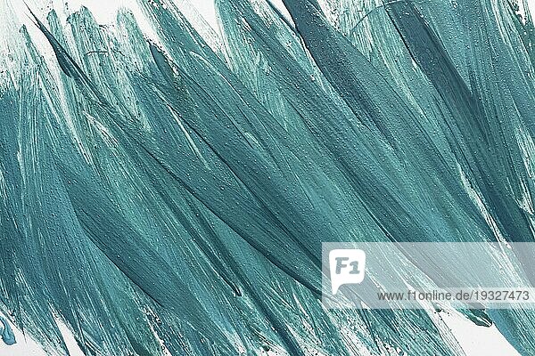 Flaches Layout kreative blaue Farbe Pinselstriche Oberfläche