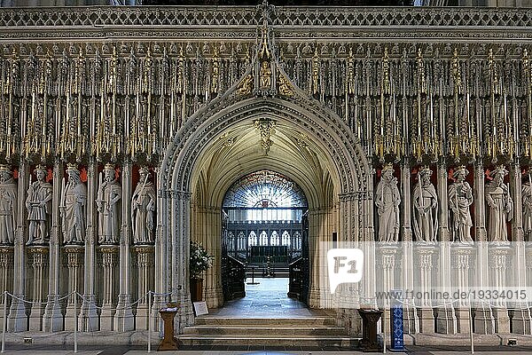 Innenansicht  Chorgestühl  York Minster  Archidiocese of York  York  England  Großbritannien  Europa