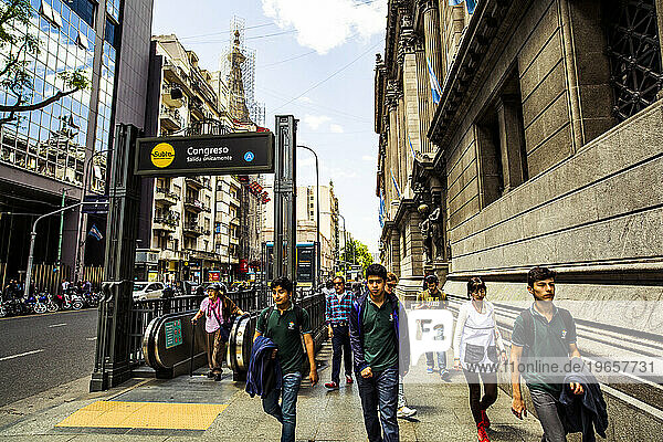 Street scene in Buenos Aires  Argentina