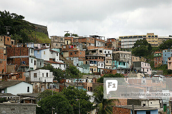 Favela in Salvador  Bahia  Brazil.