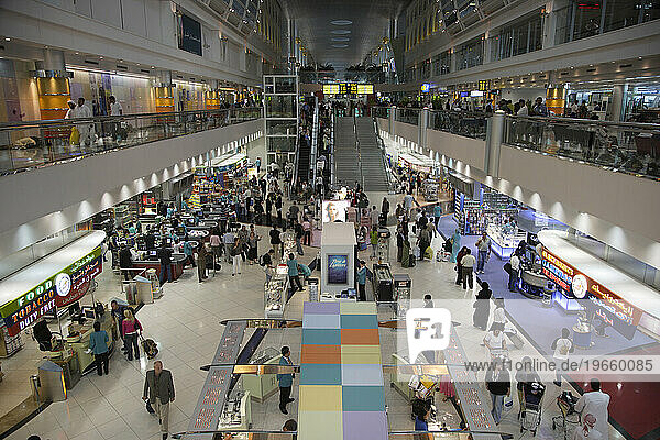 Duty Free area in the Sheik Rashid Departure Terminal in the Dubai airport  United Arab Emirates.