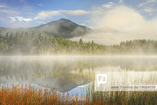 Connery Pond and Whiteface Mountain  Adirondack Park  New York  USA