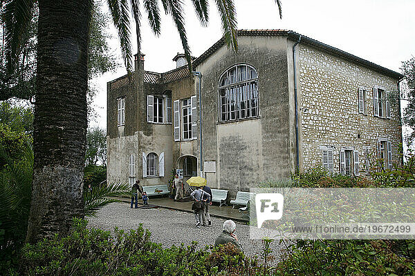 The Garden and House at the Renoir museum  Cagnes sur Mer  Alpes Maritimes Provence  France.