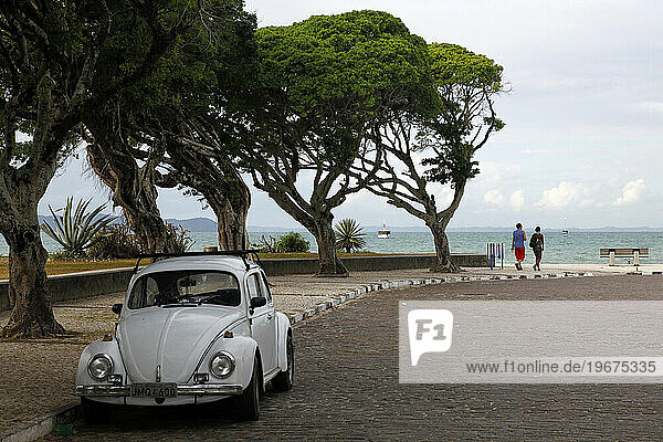 Street scene in Itaparica city  Itaparica Island near Salvador  Bahia  Brazil.