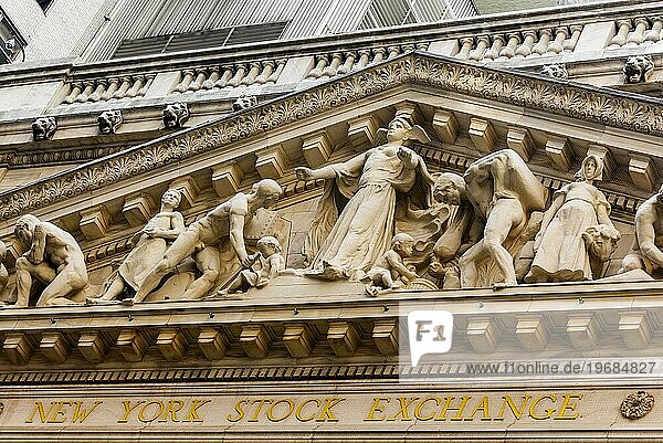 New York stock exchange  Börse  Financial district  Manhattan  New York City  USA  Nordamerika
