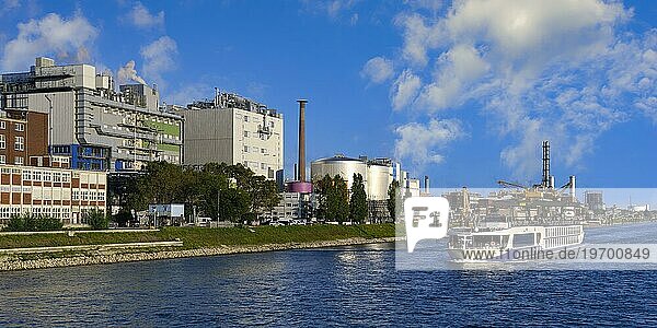 Chemiefabrik am Rhein  Mannheim  Baden-Württemberg  Deutschland  Europa