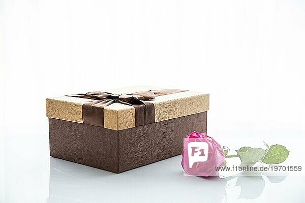 Schokoladenbox Geschenk Rose