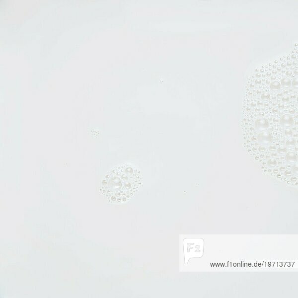 Transparente Blasen weiße Oberfläche