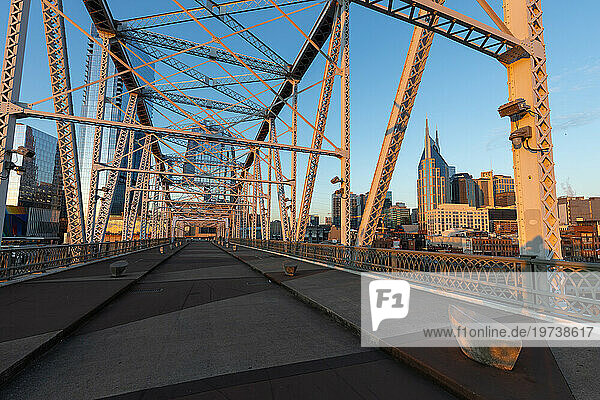 Pedestrian Bridge  Nashville  Tennessee  United States of America  North America
