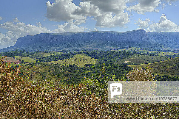 Babylon mountains  Serra da Canastra  Minas Gerais state  Brazil  South America