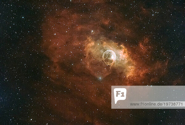 Bubble Nebula in constellation Cassiopeia