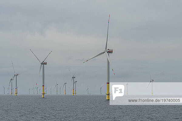 Germany  Mecklenburg-Vorpommern  Offshore wind farm in Baltic Sea